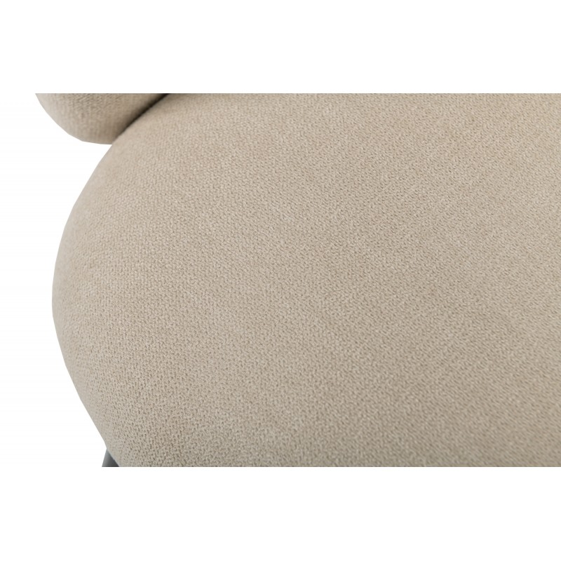 Стілець M-242 кокосове молоко + чорний 
Vetro