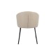 Стілець M-242 кокосове молоко + чорний 
Vetro