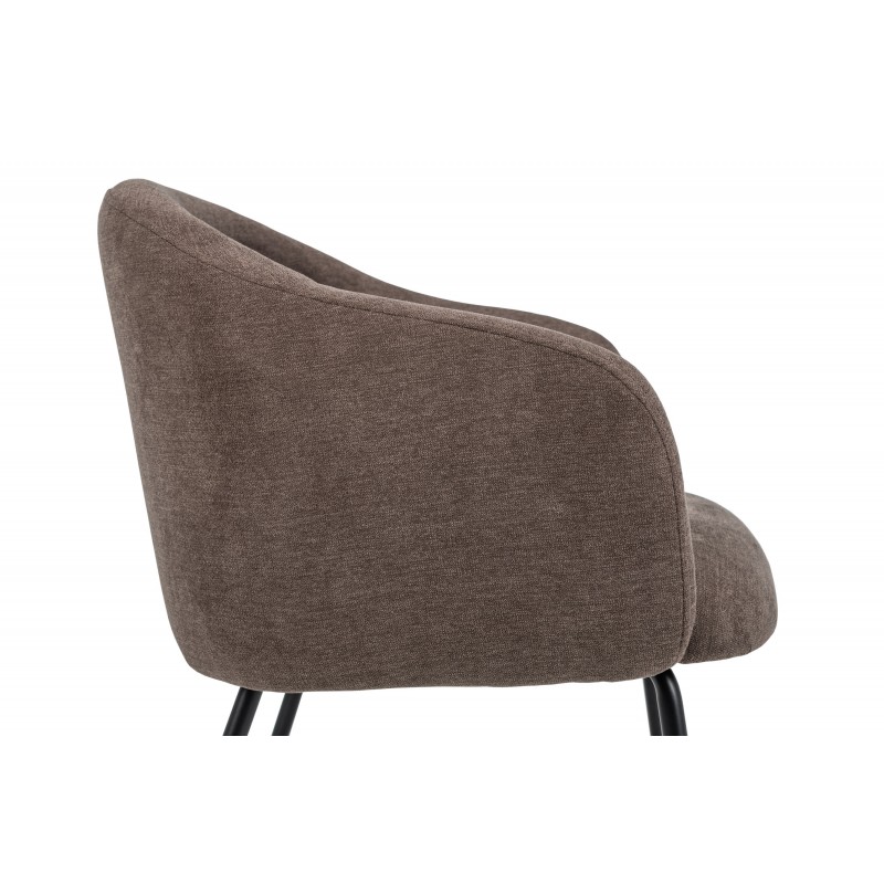 Стілець M-242 шоколадний + чорний 
Vetro