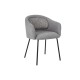 Стілець M-242 туманний сірий + чорний 
Vetro