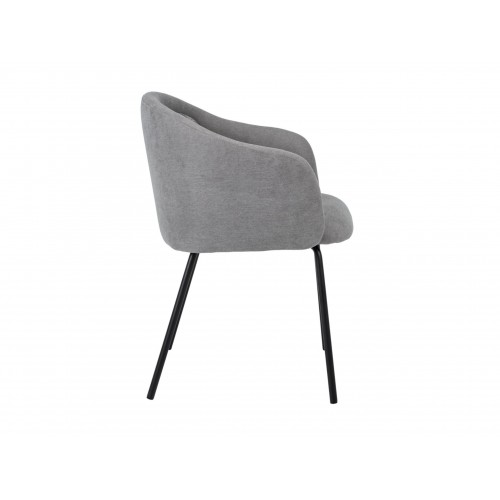 Стілець M-242 туманний сірий + чорний 
Vetro