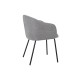 Стілець M-242 туманний сірий + чорний 
Vetro