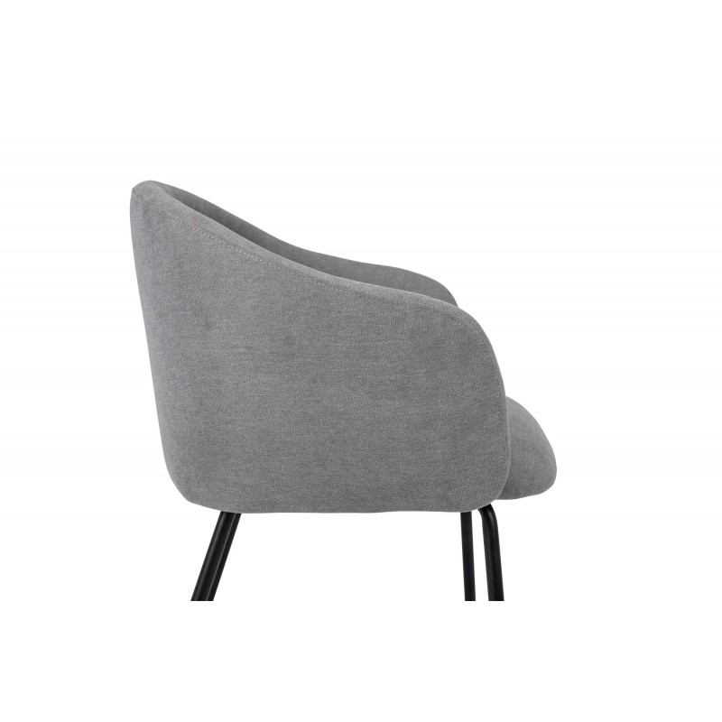 Стілець M-242 туманний сірий + чорний 
Vetro