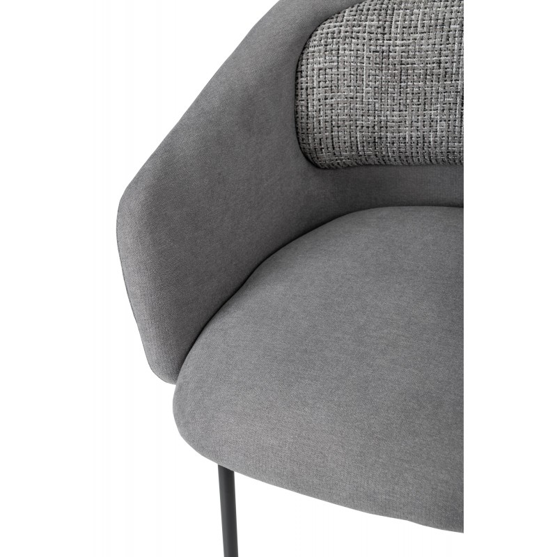 Стілець M-242 туманний сірий + чорний 
Vetro