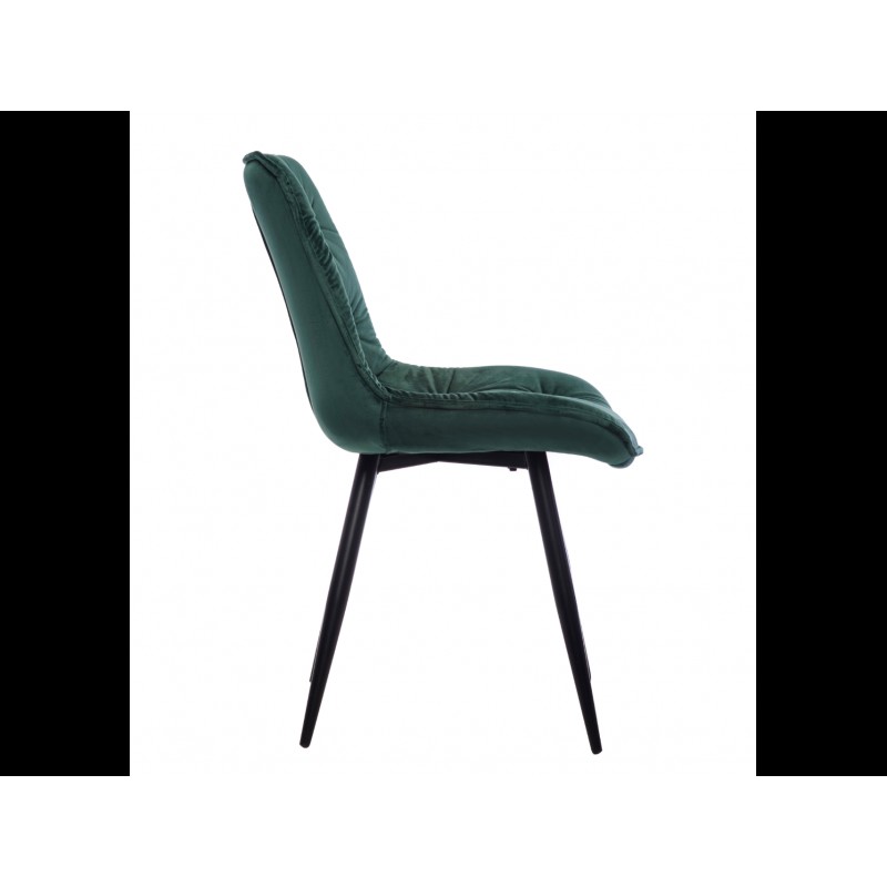 Стілець M-48 смарагдовий + чорний Vetro Mebel