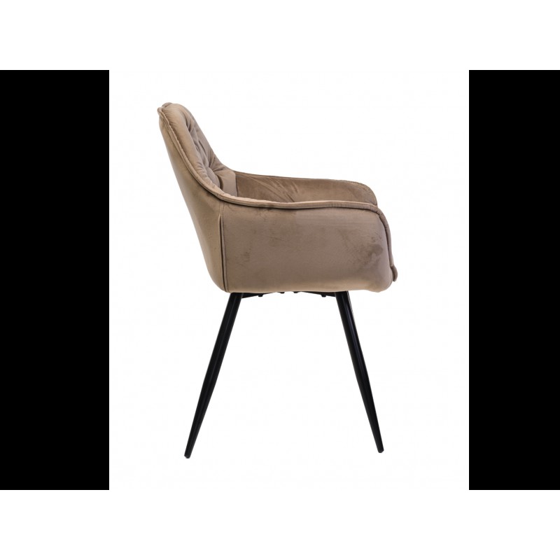 Стілець M-65 капучино + чорний Vetro Mebel