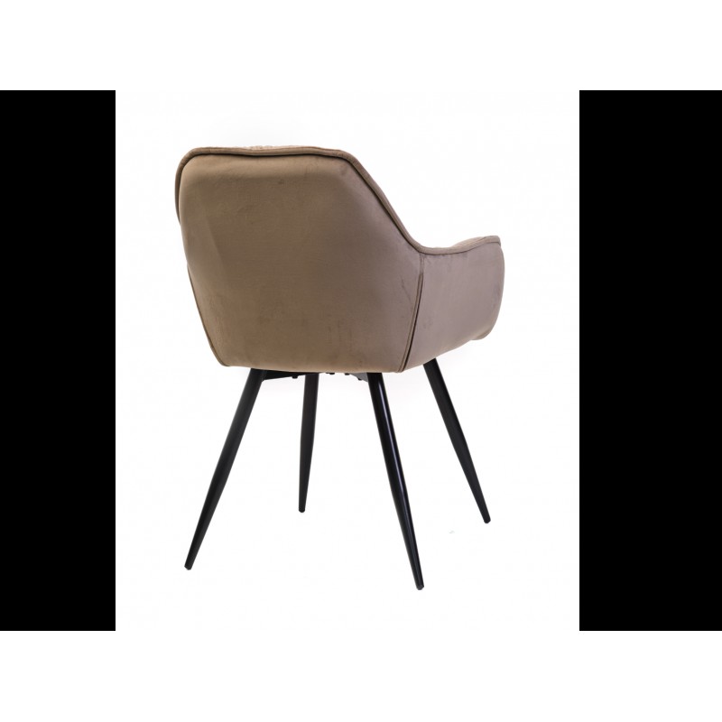 Стілець M-65 капучино + чорний Vetro Mebel