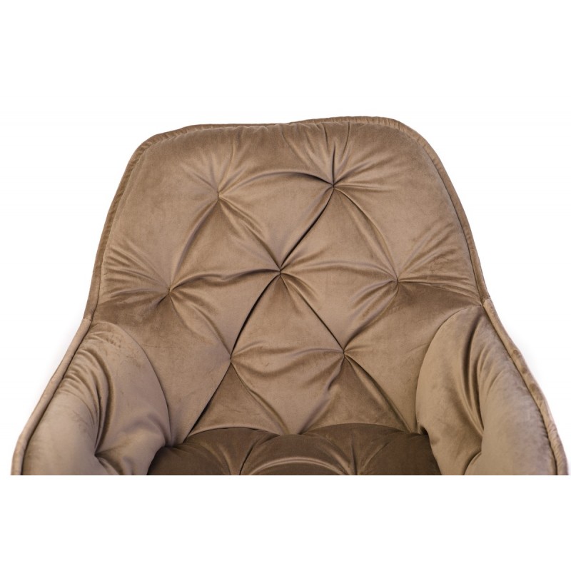 Стілець M-65 капучино + чорний Vetro Mebel