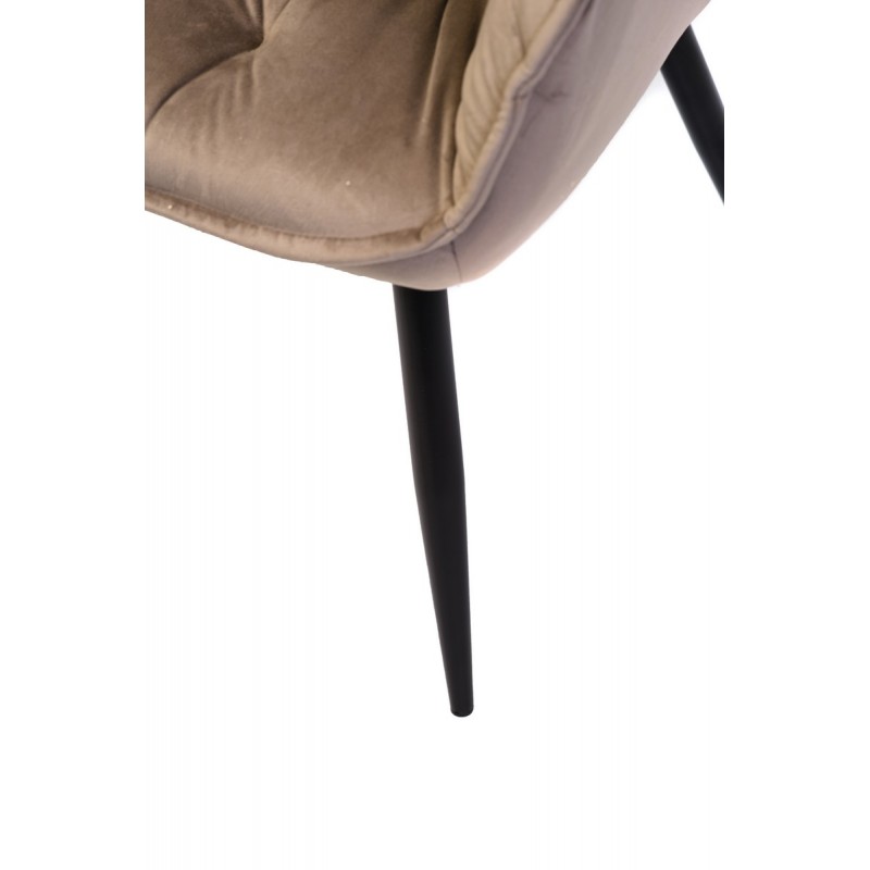 Стілець M-65 капучино + чорний Vetro Mebel