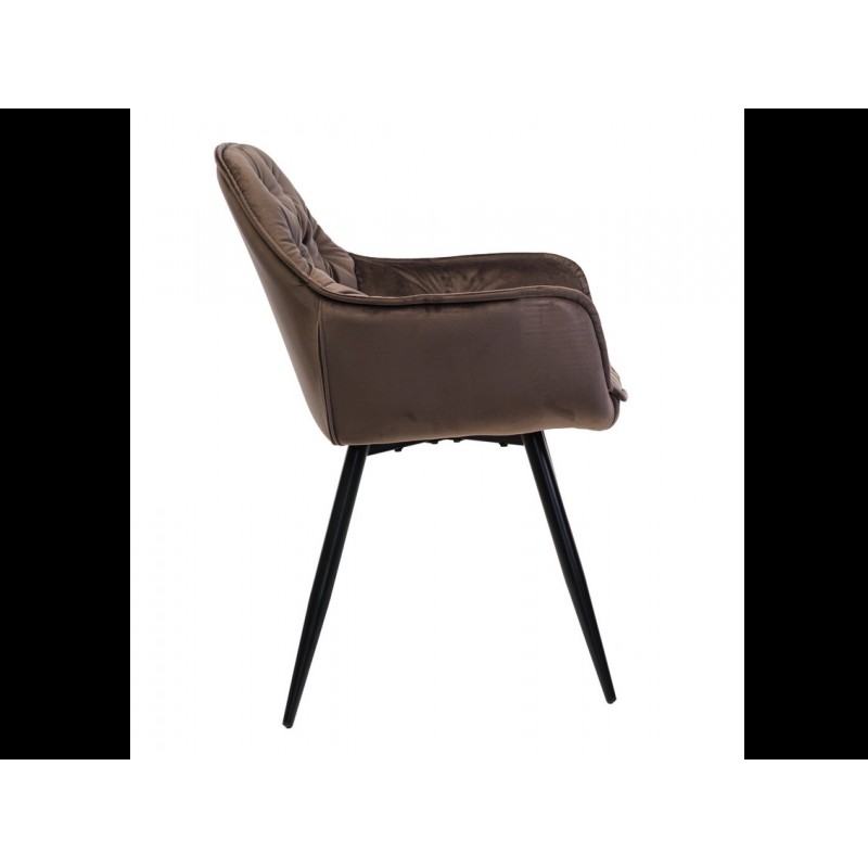 Стілець M-65 коричневий + чорний Vetro Mebel