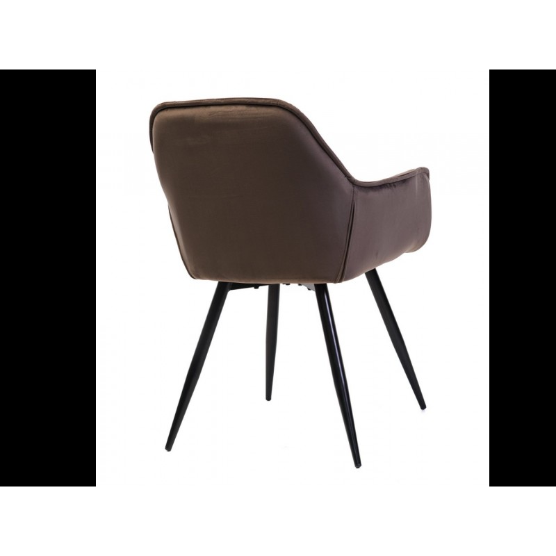 Стілець M-65 коричневий + чорний Vetro Mebel