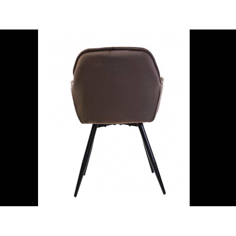 Стілець M-65 коричневий + чорний Vetro Mebel