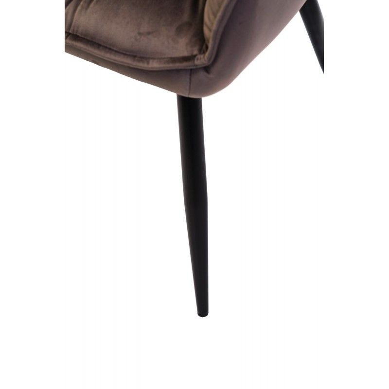 Стілець M-65 коричневий + чорний Vetro Mebel