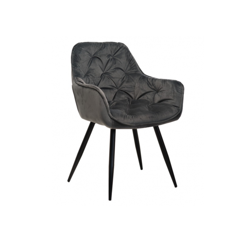 Стілець M-65 сірий + чорний Vetro Mebel