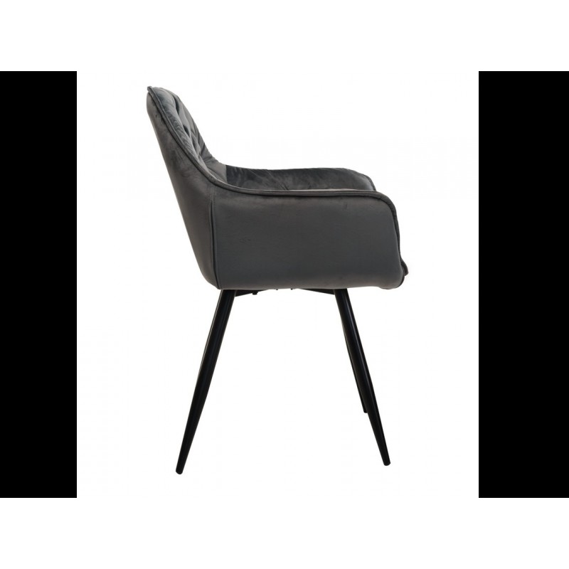 Стілець M-65 сірий + чорний Vetro Mebel