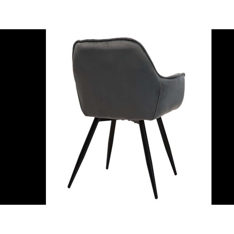 Стілець M-65 сірий + чорний Vetro Mebel