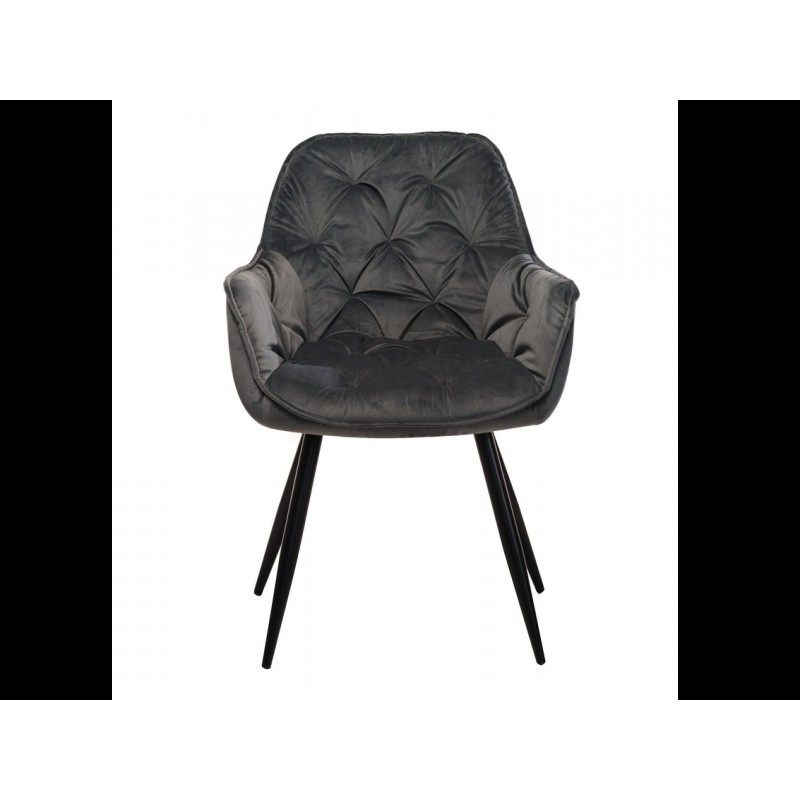 Стілець M-65 сірий + чорний Vetro Mebel