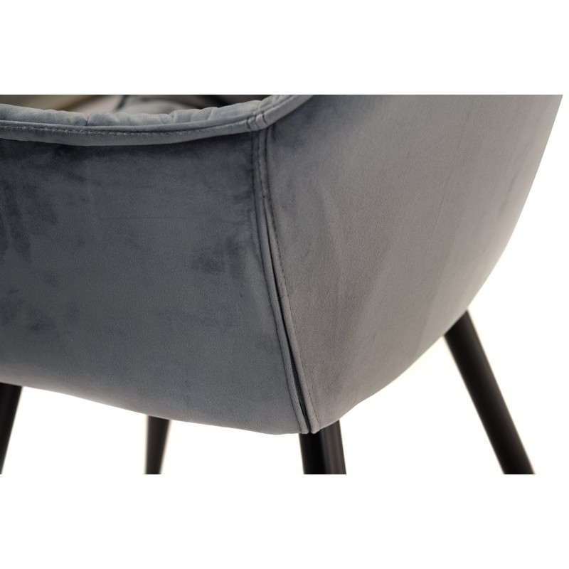 Стілець M-65 сірий + чорний Vetro Mebel