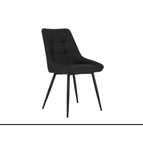 Cтілець M-75 чорний + чорний Vetro Mebel