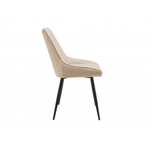 Cтілець M-75 капучино + чорний Vetro Mebel