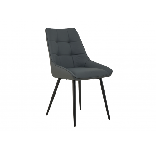 Cтілець M-75 сірий + чорний Vetro Mebel