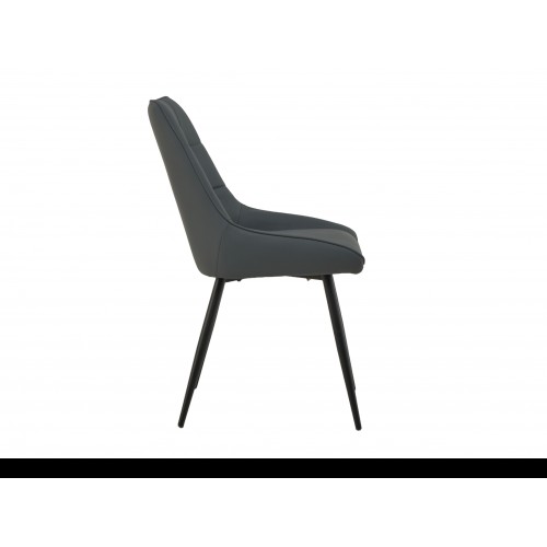 Cтілець M-75 сірий + чорний Vetro Mebel
