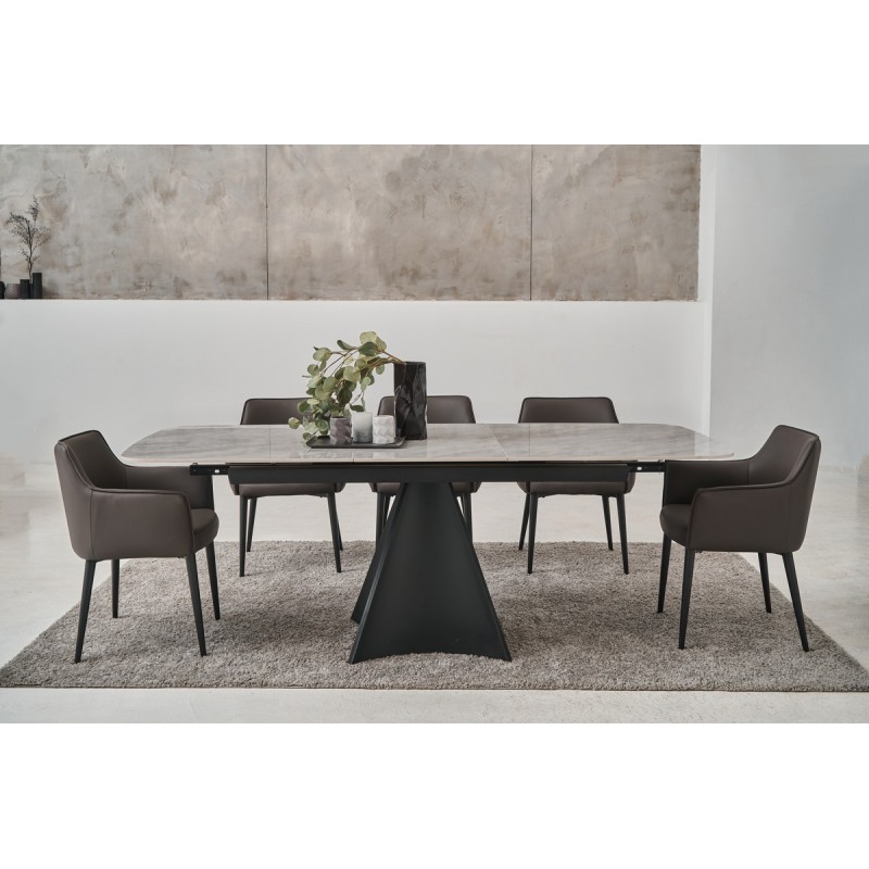 Стілець M-90 сірий + чорний Vetro Mebel