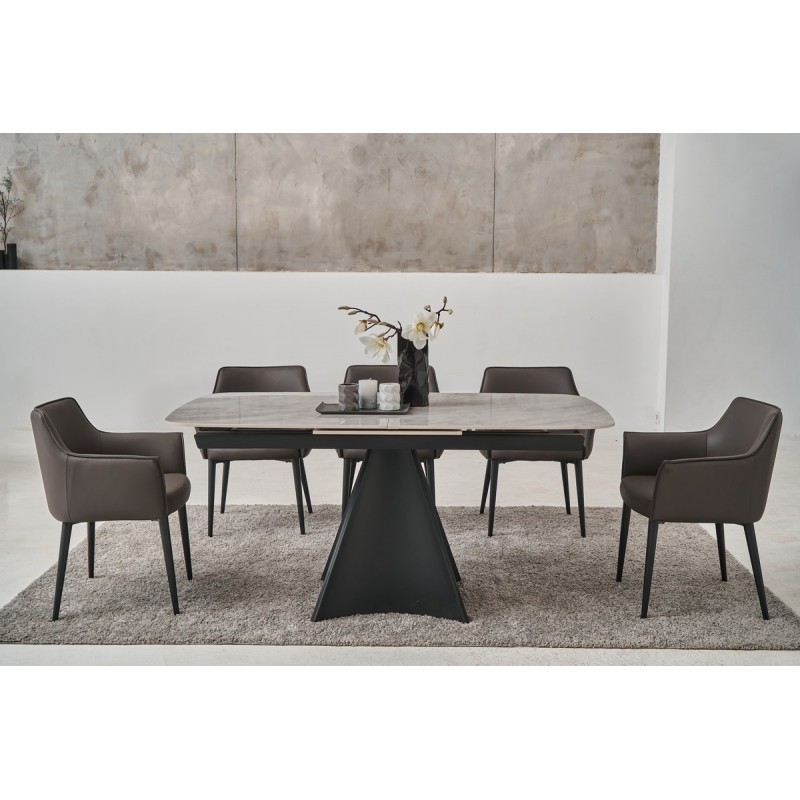 Стілець M-90 сірий + чорний Vetro Mebel