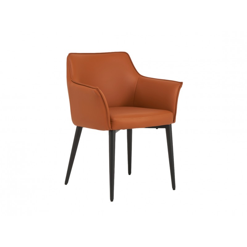 Стілець M-90 теракотовий + чорний Vetro Mebel