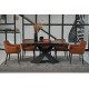 Стілець M-90 теракотовий + чорний Vetro Mebel Стілець M-90 теракотовий + чорний Vetro Mebel