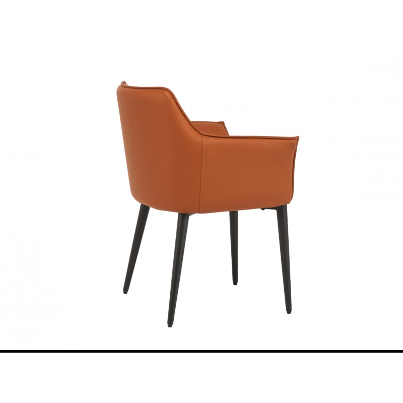 Стілець M-90 теракотовий + чорний Vetro Mebel