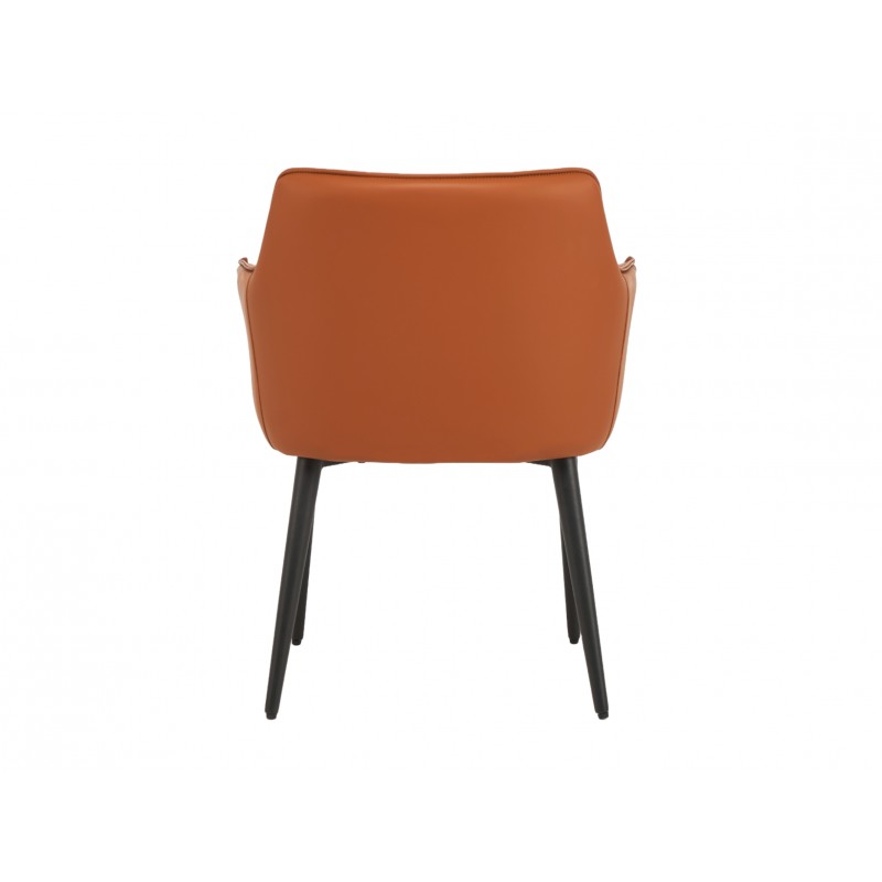 Стілець M-90 теракотовий + чорний Vetro Mebel