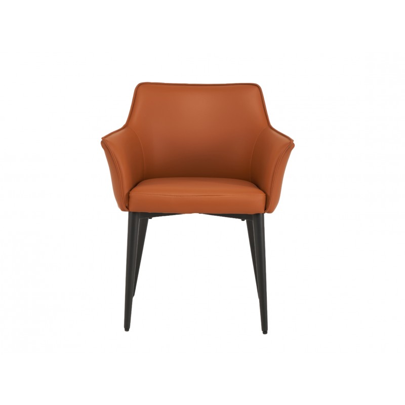 Стілець M-90 теракотовий + чорний Vetro Mebel