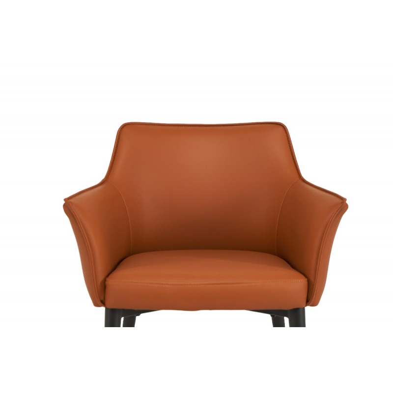 Стілець M-90 теракотовий + чорний Vetro Mebel