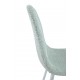 Стілець N-160 м'ятний букле + білий 
Vetro Mebel