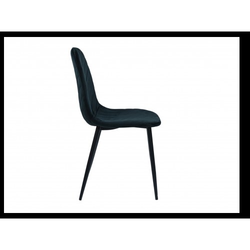 Стілець N-170 чорний велюр + чорний 
Vetro