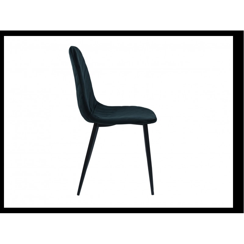 Стілець N-170 чорний велюр + чорний 
Vetro