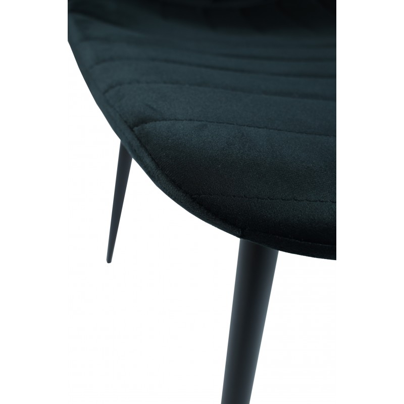 Стілець N-170 чорний велюр + чорний 
Vetro