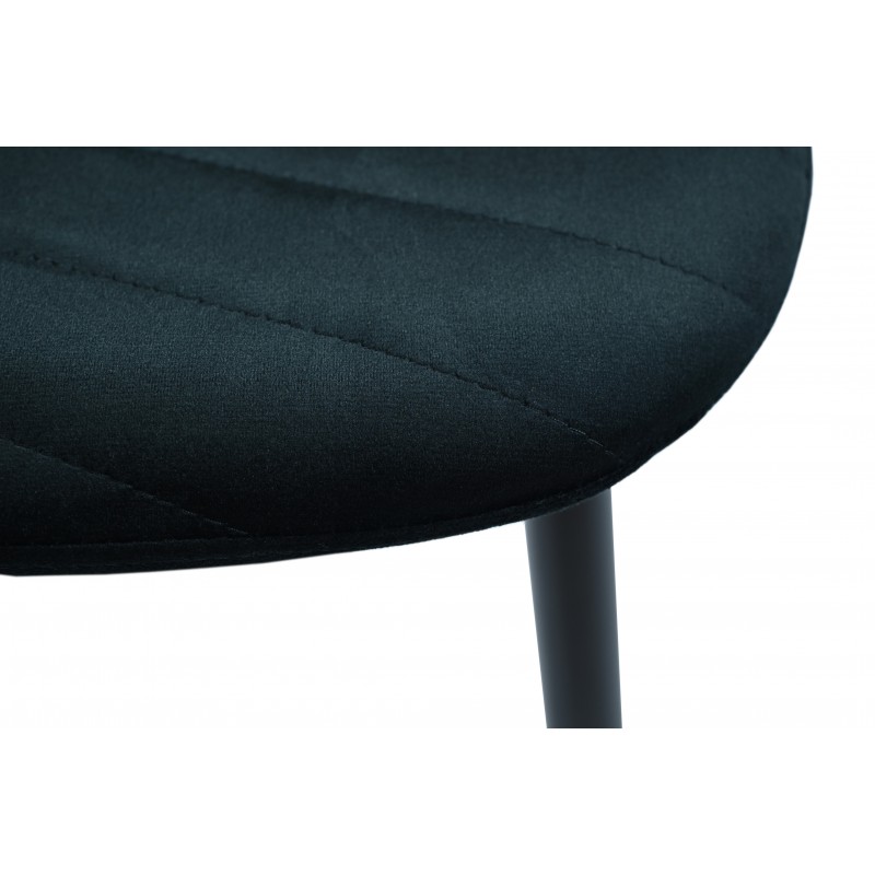 Стілець N-170 чорний велюр + чорний 
Vetro