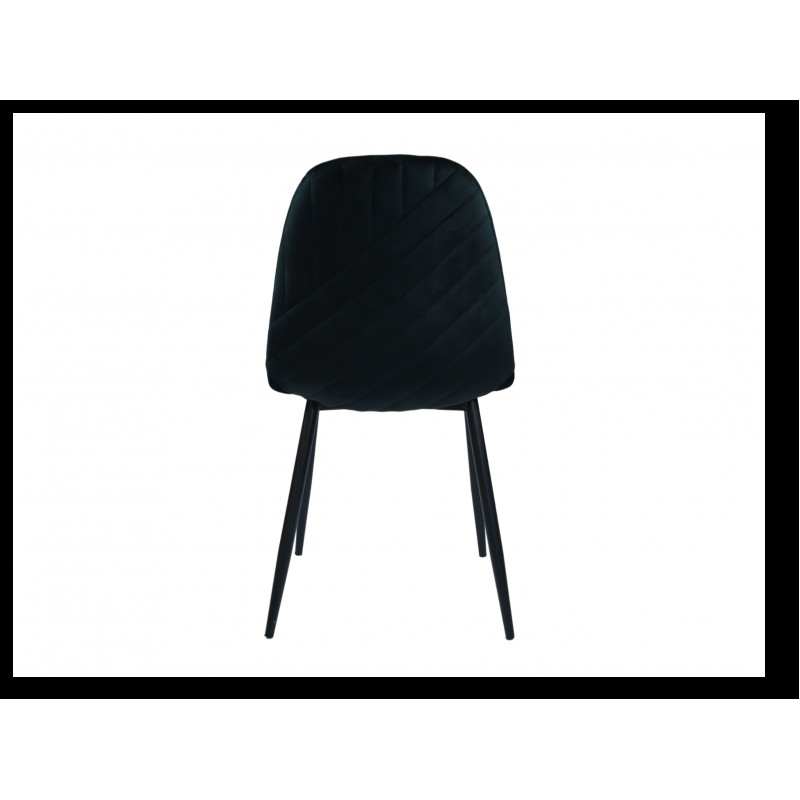 Стілець N-170 чорний велюр + чорний 
Vetro
