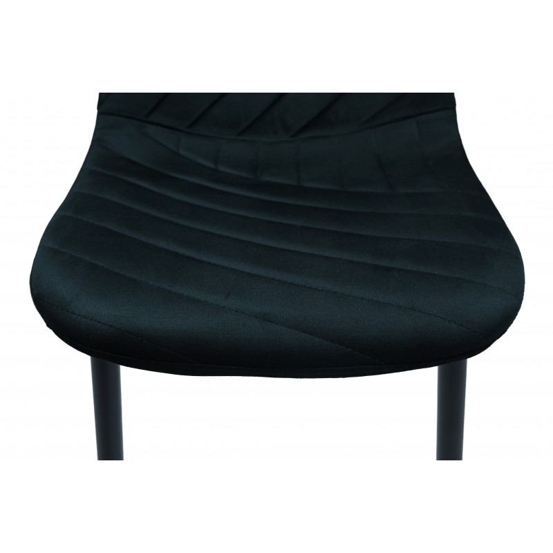 Стілець N-170 чорний велюр + чорний 
Vetro