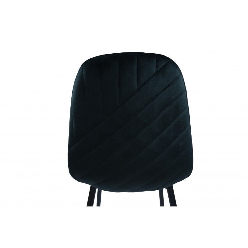 Стілець N-170 чорний велюр + чорний 
Vetro