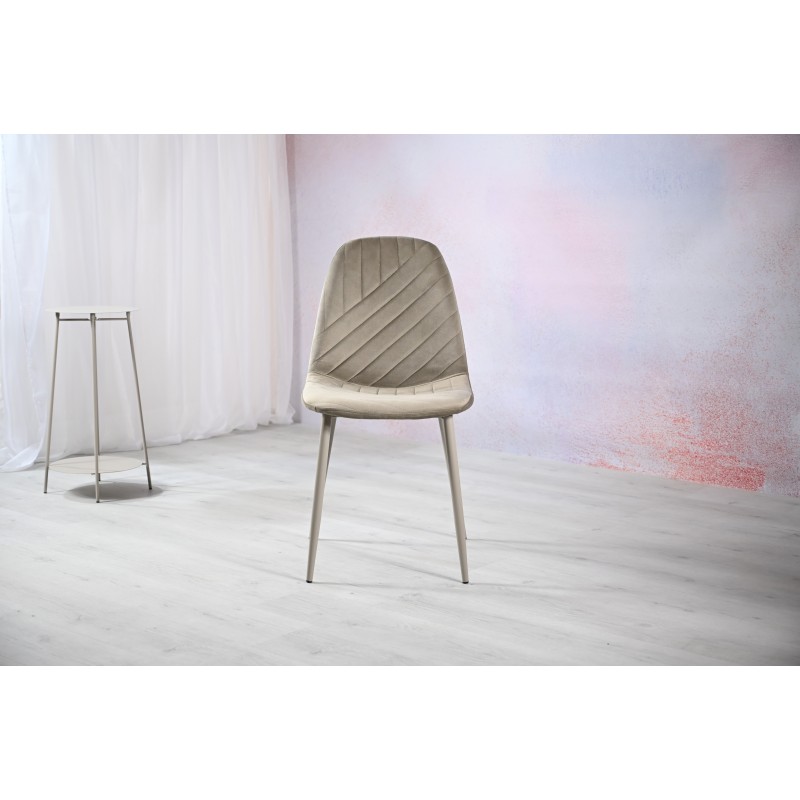 Стілець N-170 капучино велюр + капучино 
Vetro