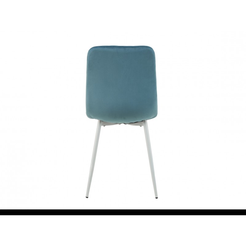 Cтілець N-41 блакитний топаз + білий велюр Vetro Mebel