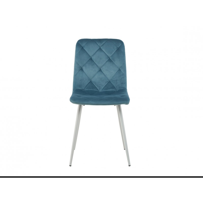 Cтілець N-41 блакитний топаз + білий велюр Vetro Mebel