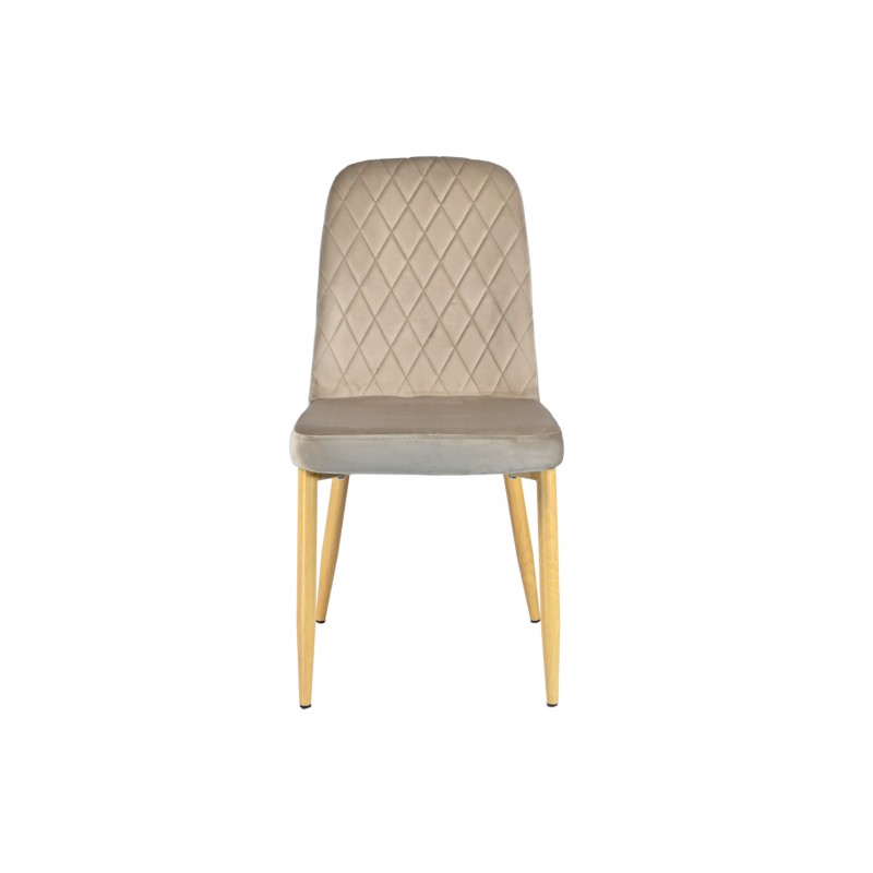 Стілець N-44 капучино велюр + дуб Vetro Mebel