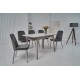 Cтілець N-44 сірий + сірий Vetro Mebel Cтілець N-44 сірий + сірий Vetro Mebel