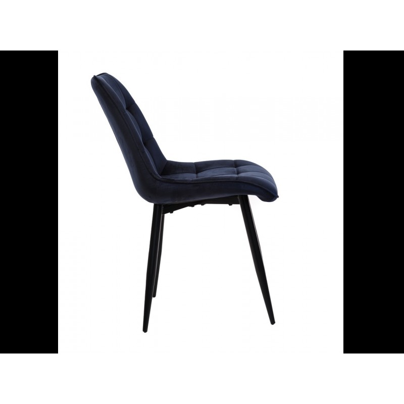 Стілець N-46 чорнильно-синій + чорний Vetro Mebel