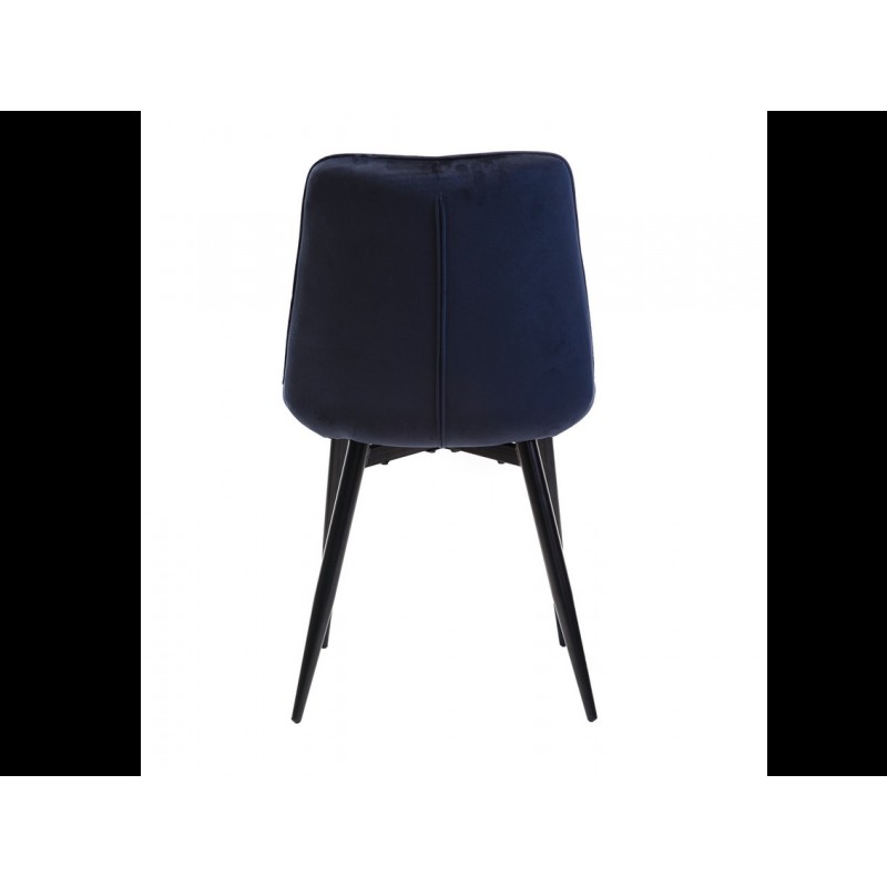 Стілець N-46 чорнильно-синій + чорний Vetro Mebel