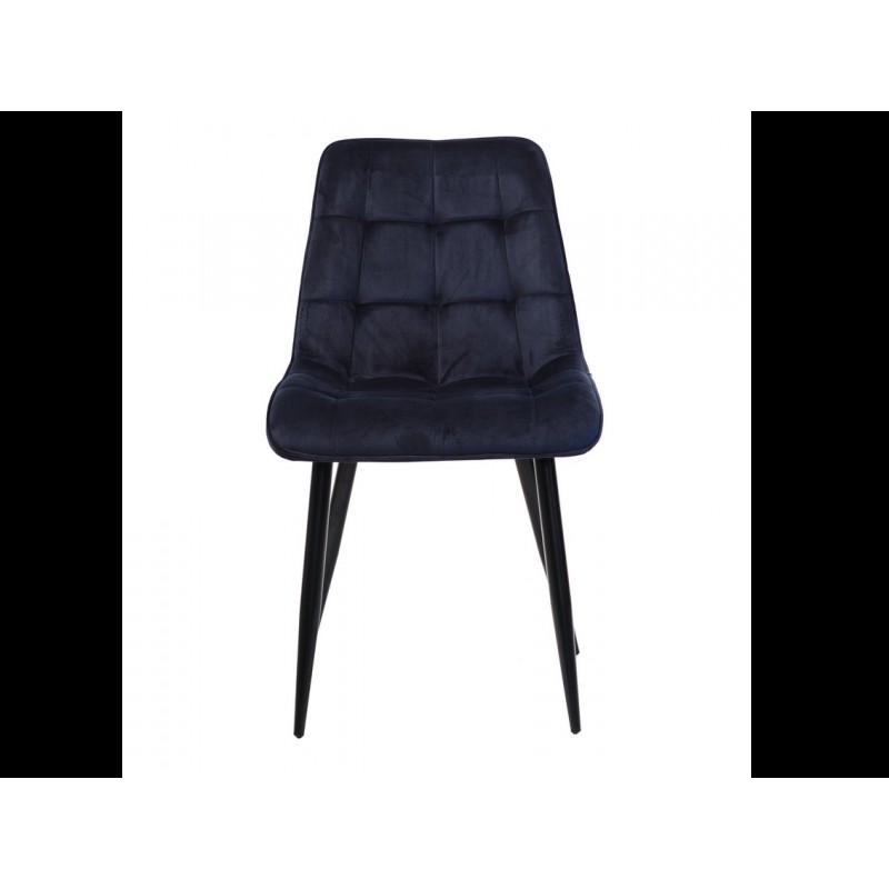 Стілець N-46 чорнильно-синій + чорний Vetro Mebel